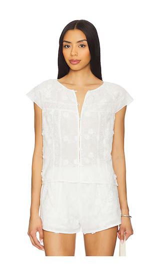 Amanda Uprichard Norina Top in White. - size XL | Revolve Clothing (Global)