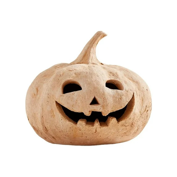 SWSUSN Halloween Decorations, Handmade Carved Face Pumpkin Jack O' Lantern Halloween LED Light Up... | Walmart (US)