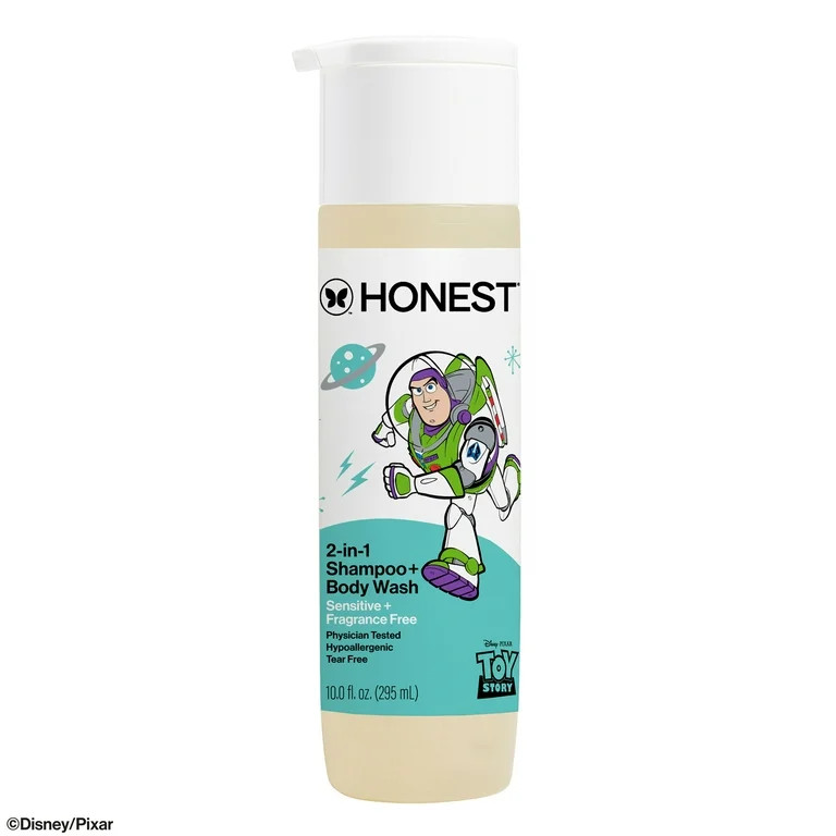 The Honest Company Disney Pixar's Toy Story 2-in-1 Shampoo and Body Wash, Fragrance Free, 10 fl o... | Walmart (US)