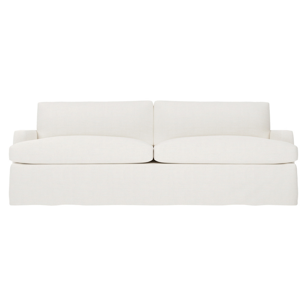 Claudie Canvas Performance Slipcovered Sofa - 96 | Kathy Kuo Home