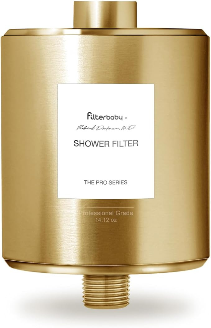 Filterbaby Titanium Shower Filter Pro - IAPMO Certified to NSF 177 Standard, Doctor Developed, Re... | Amazon (US)
