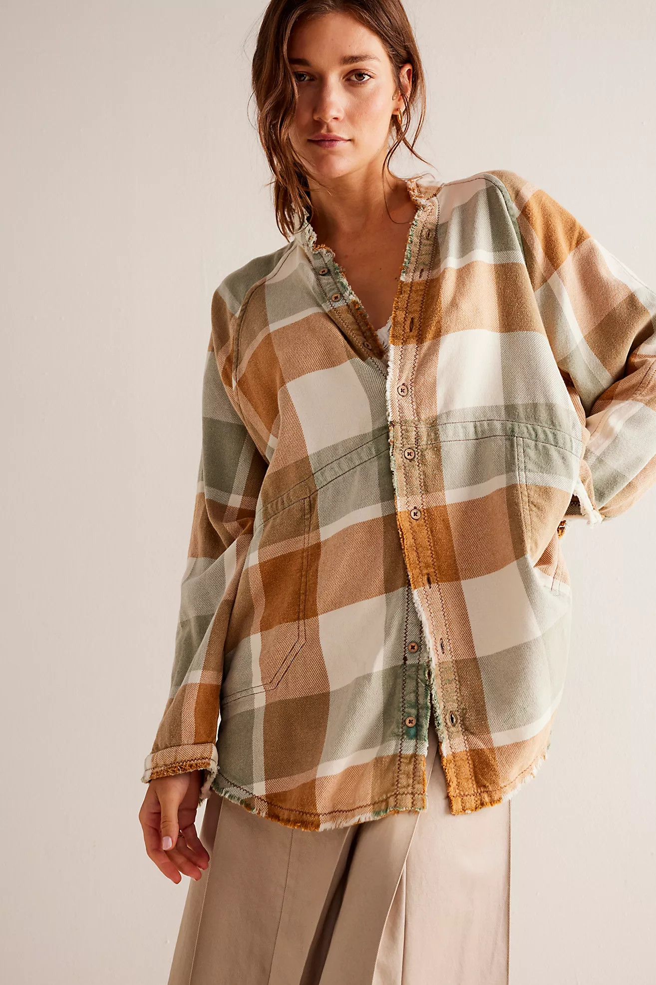 We The Free Summer Daydream Plaid Buttondown | Free People (Global - UK&FR Excluded)