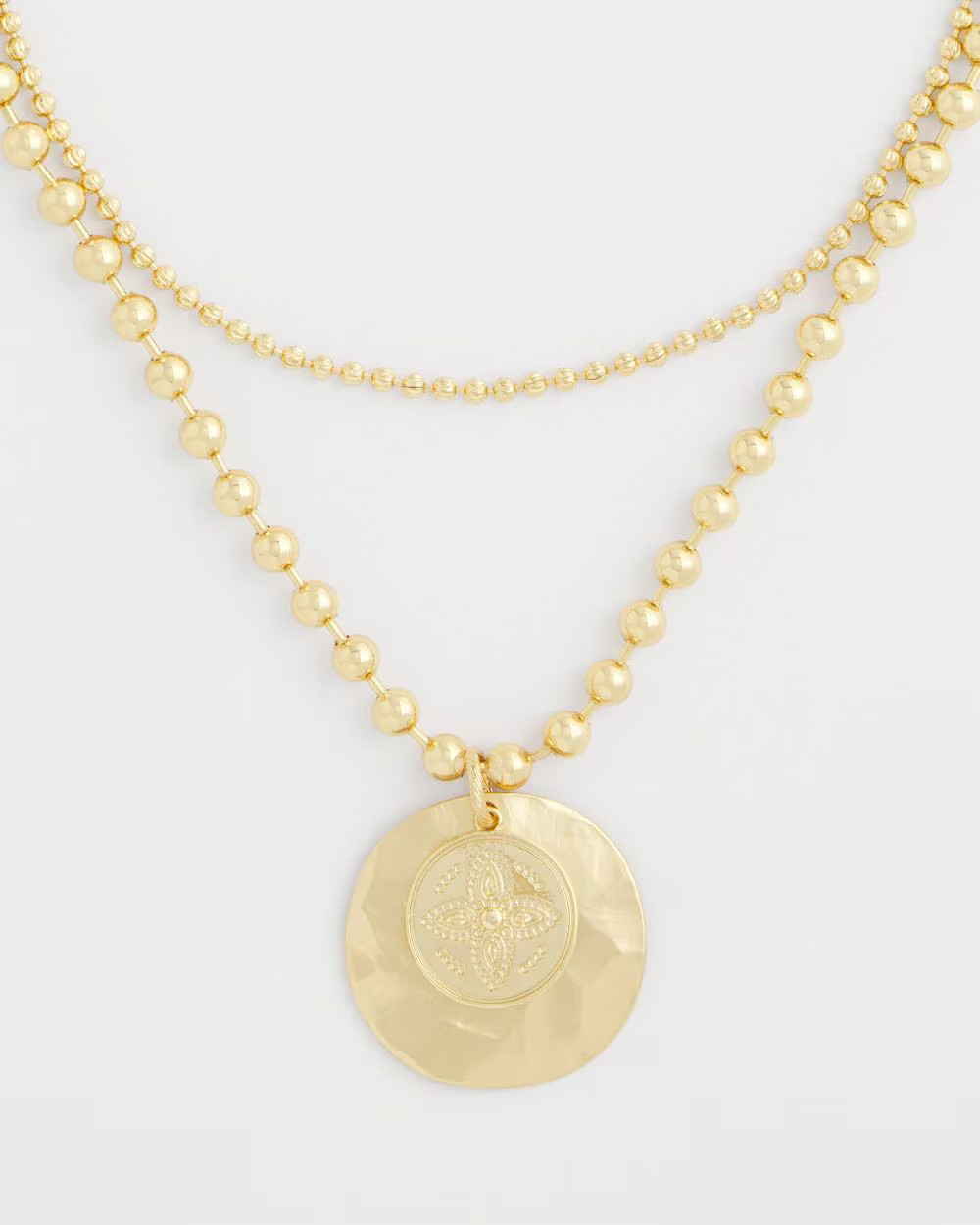 Short Gold Ball Chain Pendant | Chico's