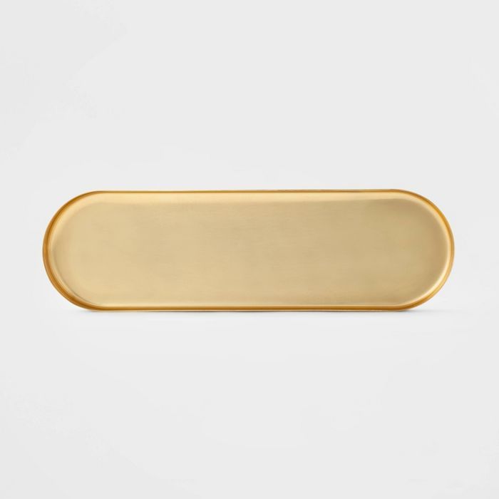 20" x 6" Decorative Brass Tray Gold - Project 62™ | Target