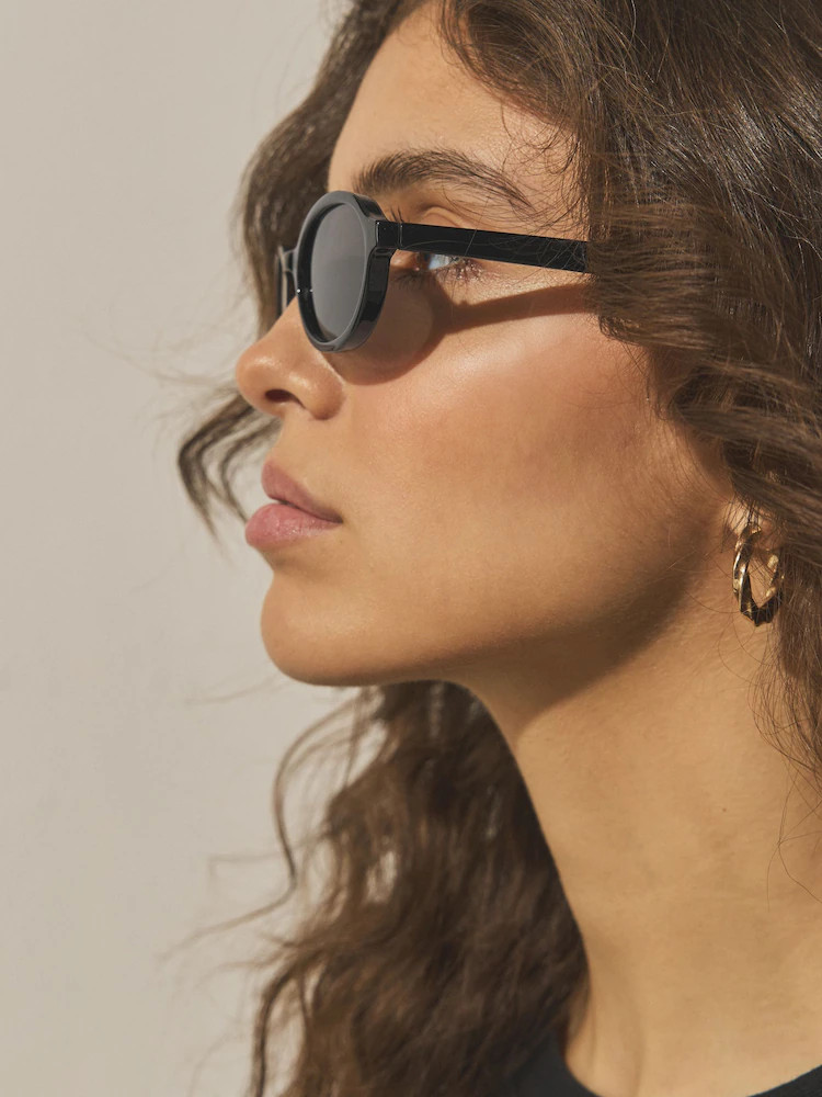 Buy Black Oval Sunglasses from Next Ireland | Next EU