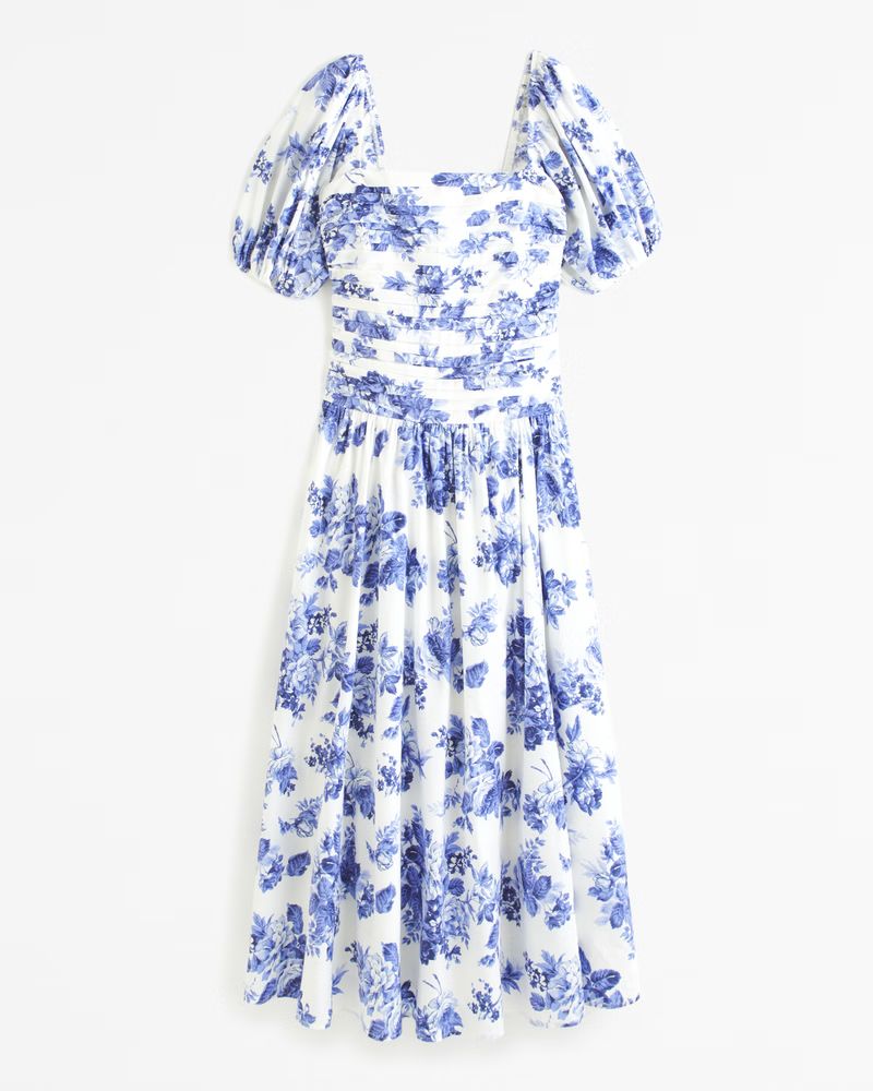 Emerson Drop-Waist Maxi Dress | Abercrombie & Fitch (US)