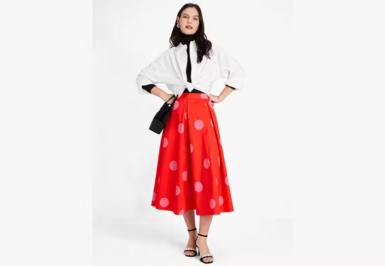 Giant Dot Faille Skirt | Kate Spade (US)