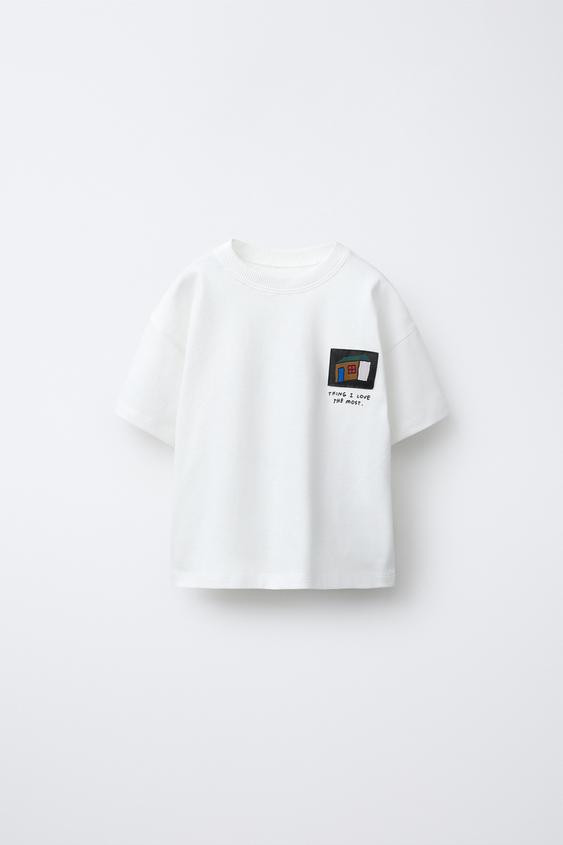 HOUSE PATCH T-SHIRT | Zara US