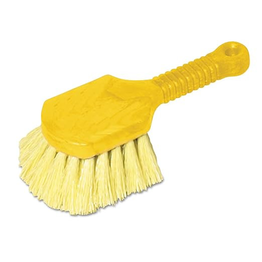 Rubbermaid Commercial 8" Utility Scrub Brush Plastic Handle Synthetic Bristles Cleaning Multi Pur... | Amazon (US)