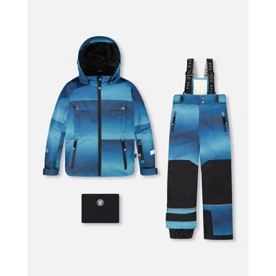 Deux par Deux Boy Two-Piece Teknik Snowsuit Teal Gradient - 5 Years | Target