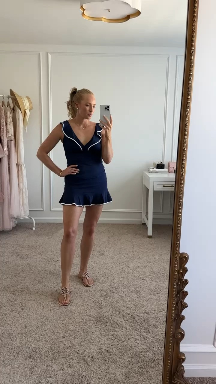 Another swimsuit I really love! This is a tankini with a ruffle skirt bikini bottom, full coverage, from Tommy Bahama! Perfect for chasing a toddler around! Summer swimsuits // tankinis // beach swim // beachwear // swimwear // Tommy Bahama 


#LTKSeasonal #LTKTravel #LTKSwim