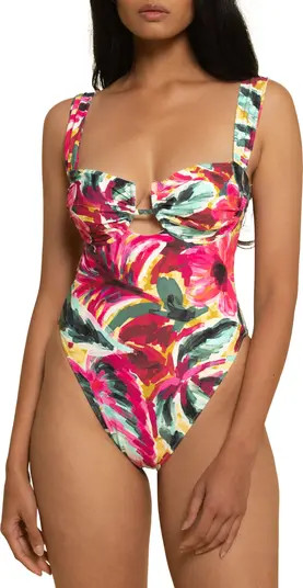 Bella Tie Underwire One-Piece Swimsuit | Nordstrom