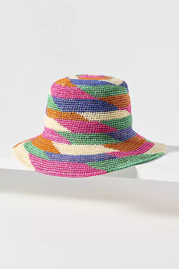 San Diego Hat Co. Lucia Colorful Bucket Hat | Anthropologie (US)