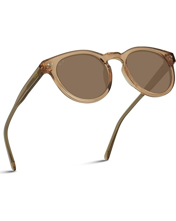 WearMe Pro Polarized Classic Round Retro Women's Sunglasses | Amazon (US)