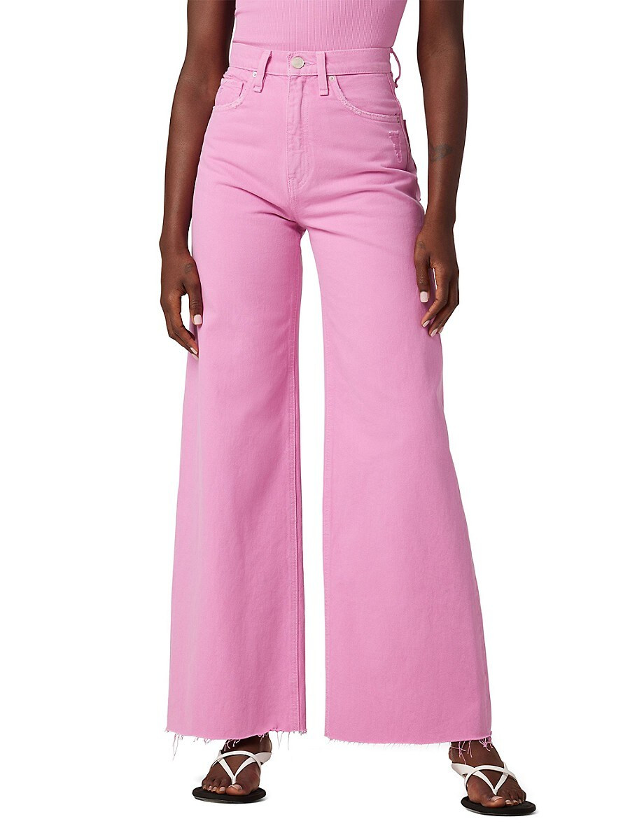 Hudson Jeans Women's James High Rise Wide Leg Jeans - Hot Pink - Size 28 (4-6) | Saks Fifth Avenue OFF 5TH