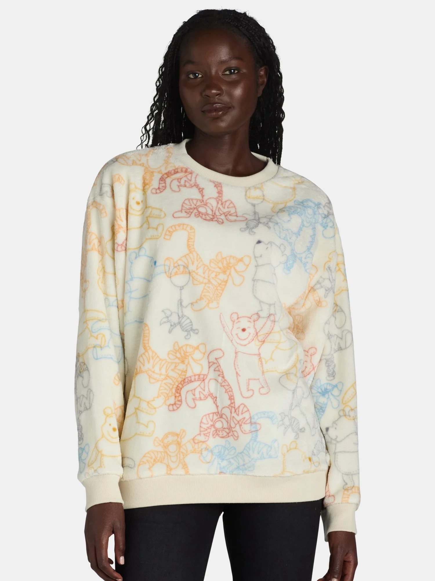 Women's Plush Graphic Character Sweatshirt Gift Box, Sizes XXS-4X | Walmart (US)