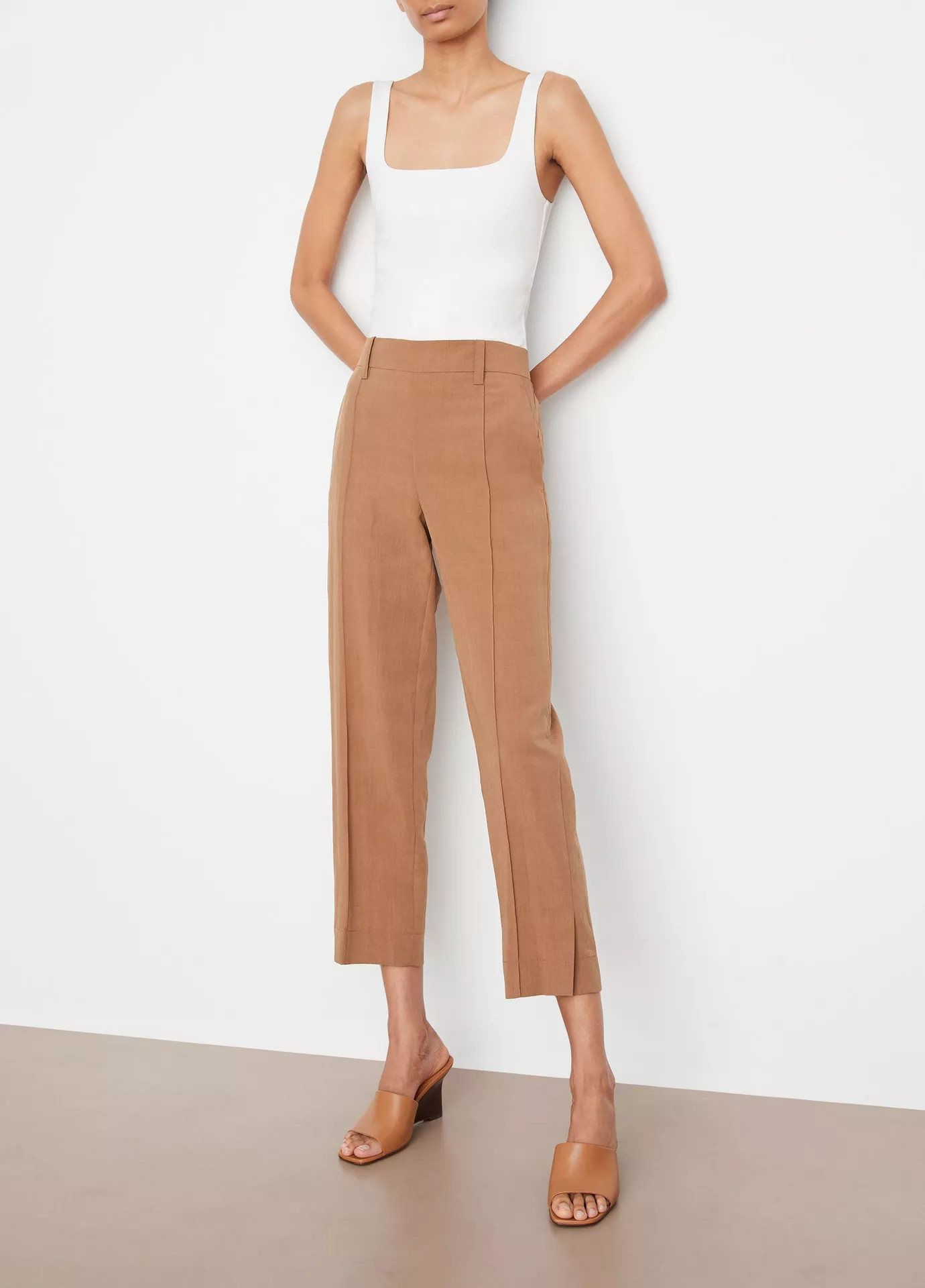 Mid-Rise Pleated Pull-On Pant | Vince LLC