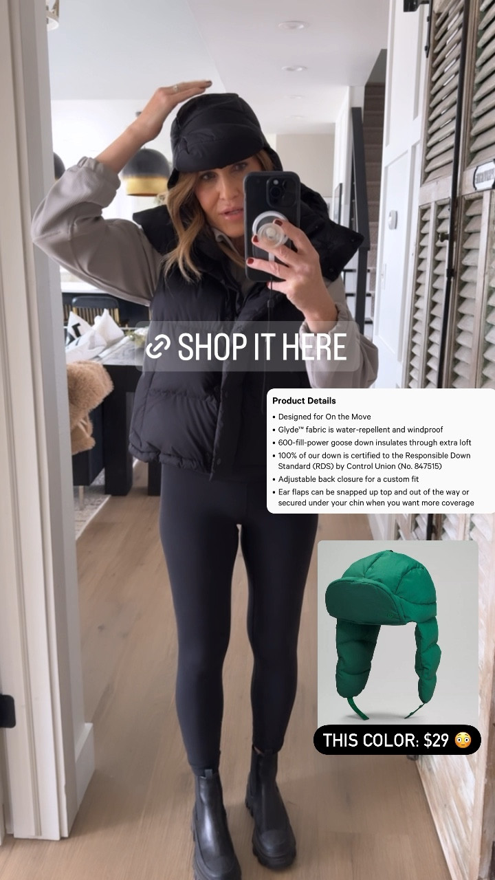 Love the Wunder Puff Trapper hat so much it’s going on my gift guide. I wear and xs/small because I need it to fit tight! That swish swish noise grinds my gears. 

#LTKGiftGuide #LTKfitness #LTKover40