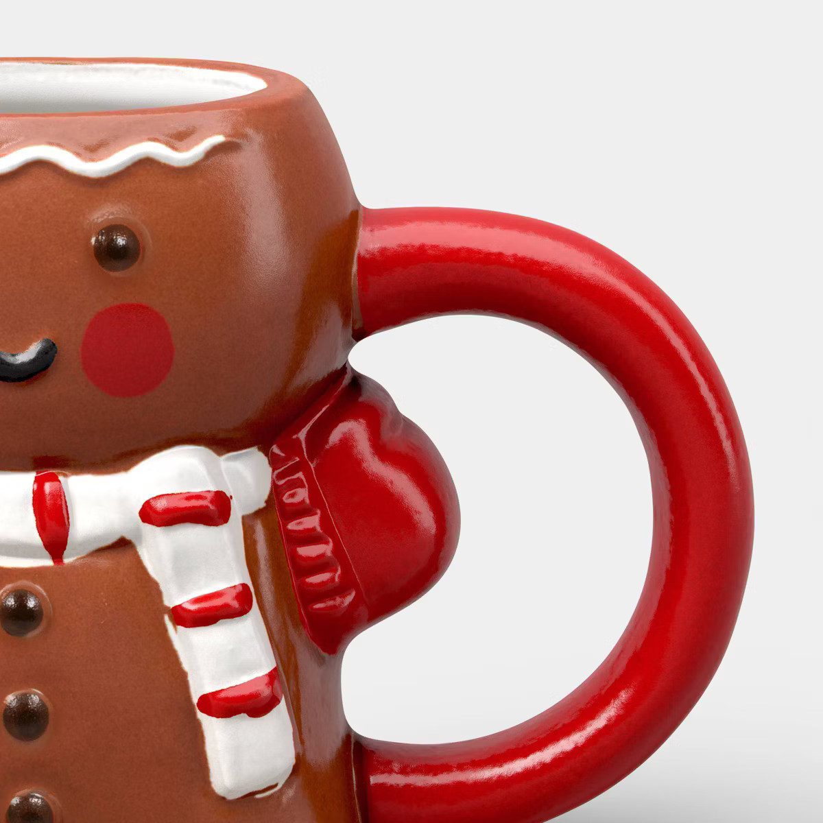 5 fl oz Christmas Stoneware Figural Gingerbread Man Mini Mug - Wondershop™ | Target