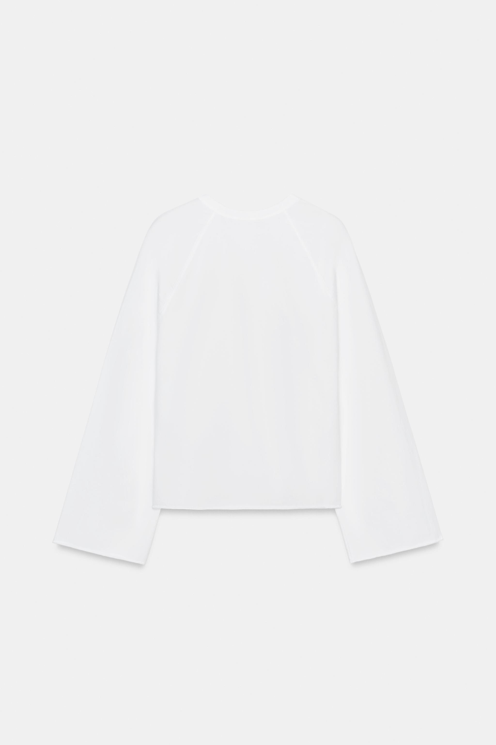 White Raglan Tee | Zara UK
