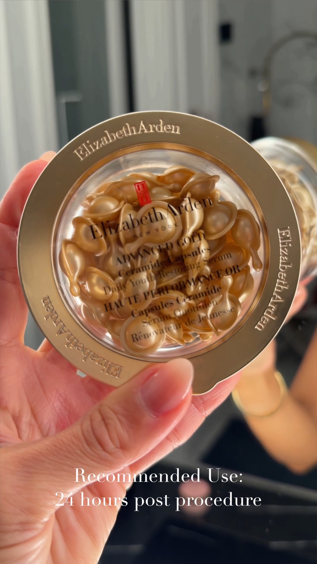 I'm 24 Hours post procedure and the @elizabetharden NEW Advanced Gold Ceramide Capsules have been the saving grace to strengthening my skin's moisture barrier! Now available at @macys #Macyspartner #ElizabethArdenPartner

#LTKOver40 #LTKSeasonal