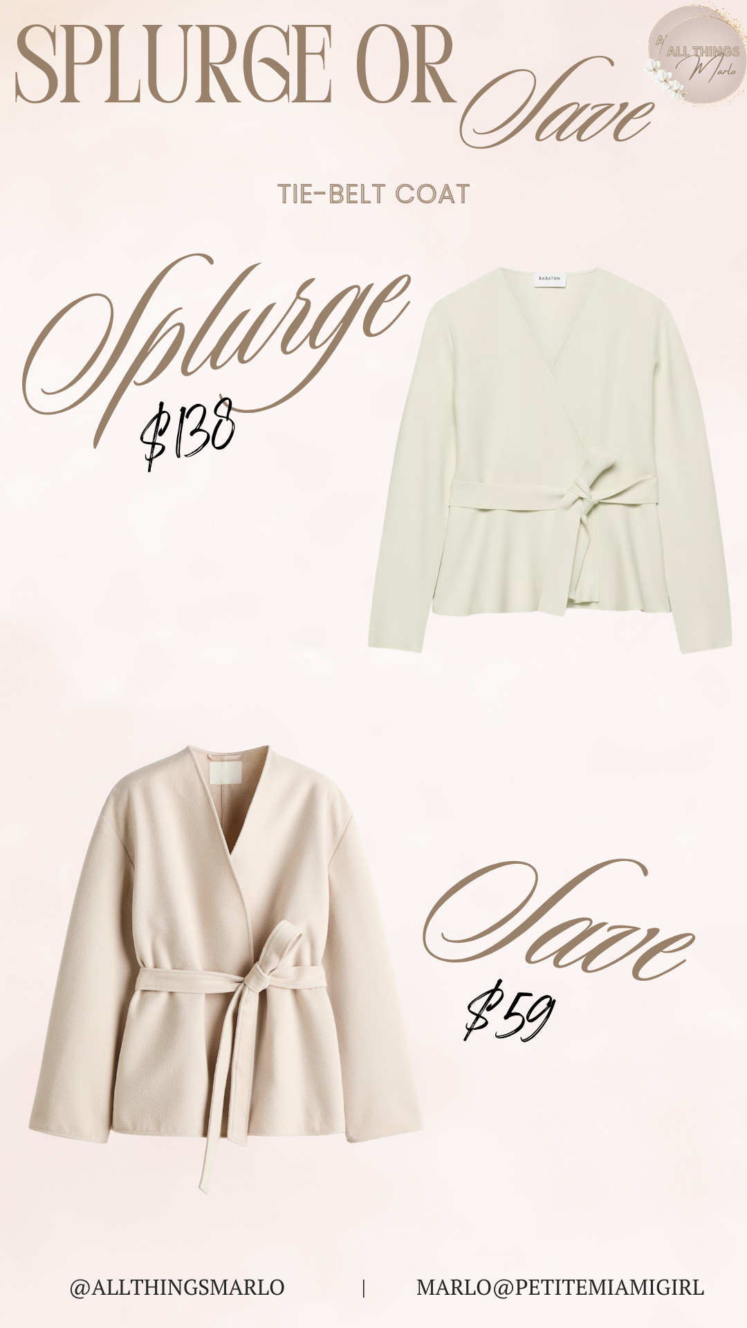 Tie-Belt Coat 

 #LTKSeasonal #LTKWorkwear #LTKTravel