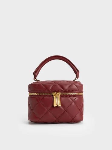 Quilted Vanity Pouch | Charles & Keith US