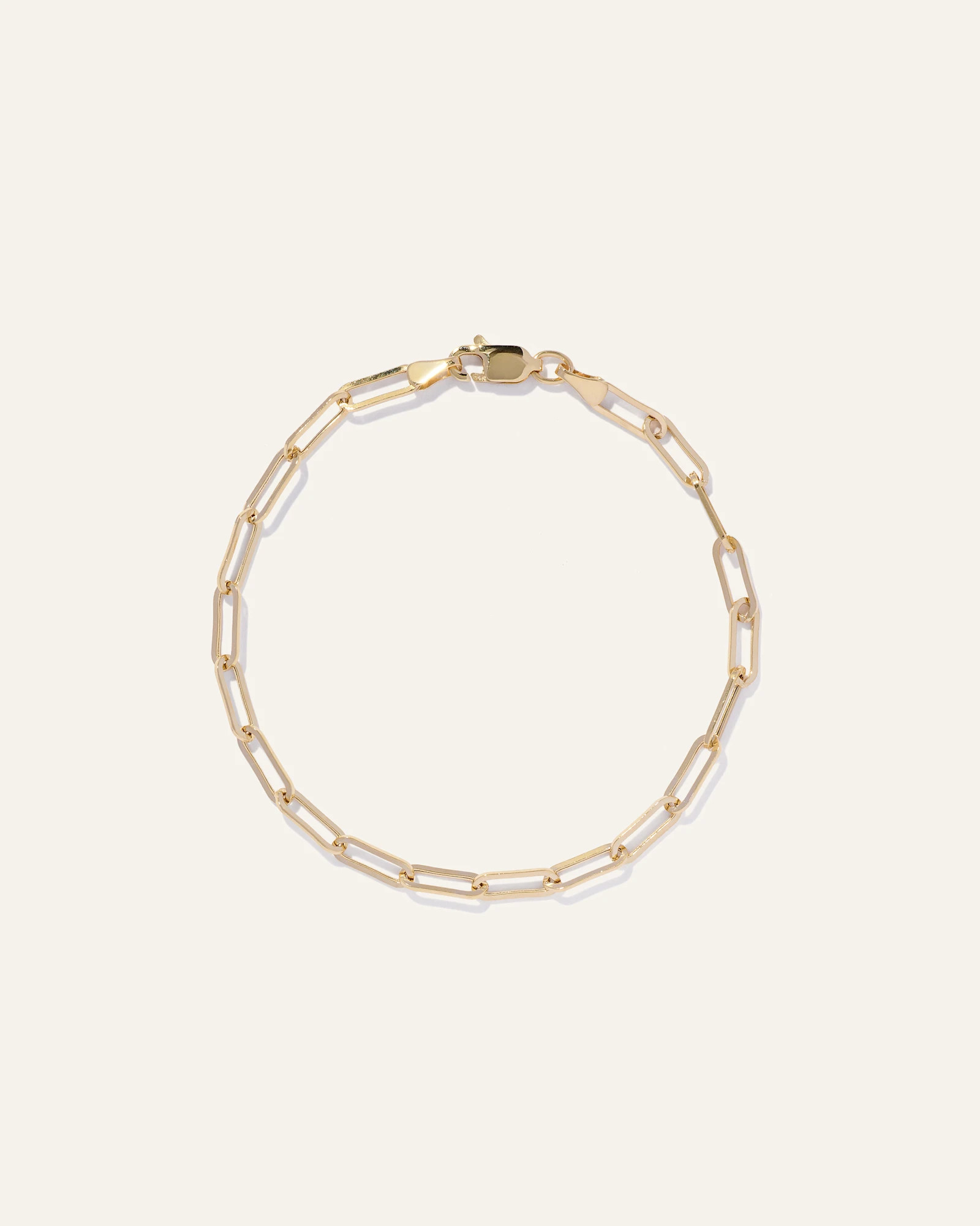 14k Gold Medium Paperclip Chain Bracelet | Quince