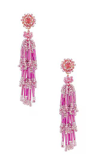 Gabrielle Duster Earrings in Pink | Revolve Clothing (Global)