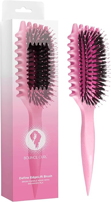 Bounce Curl Define EdgeLift Brush, 5-in-1 Tool for Effortlessly Defined Curls, Waves & Coils, Red... | Amazon (US)