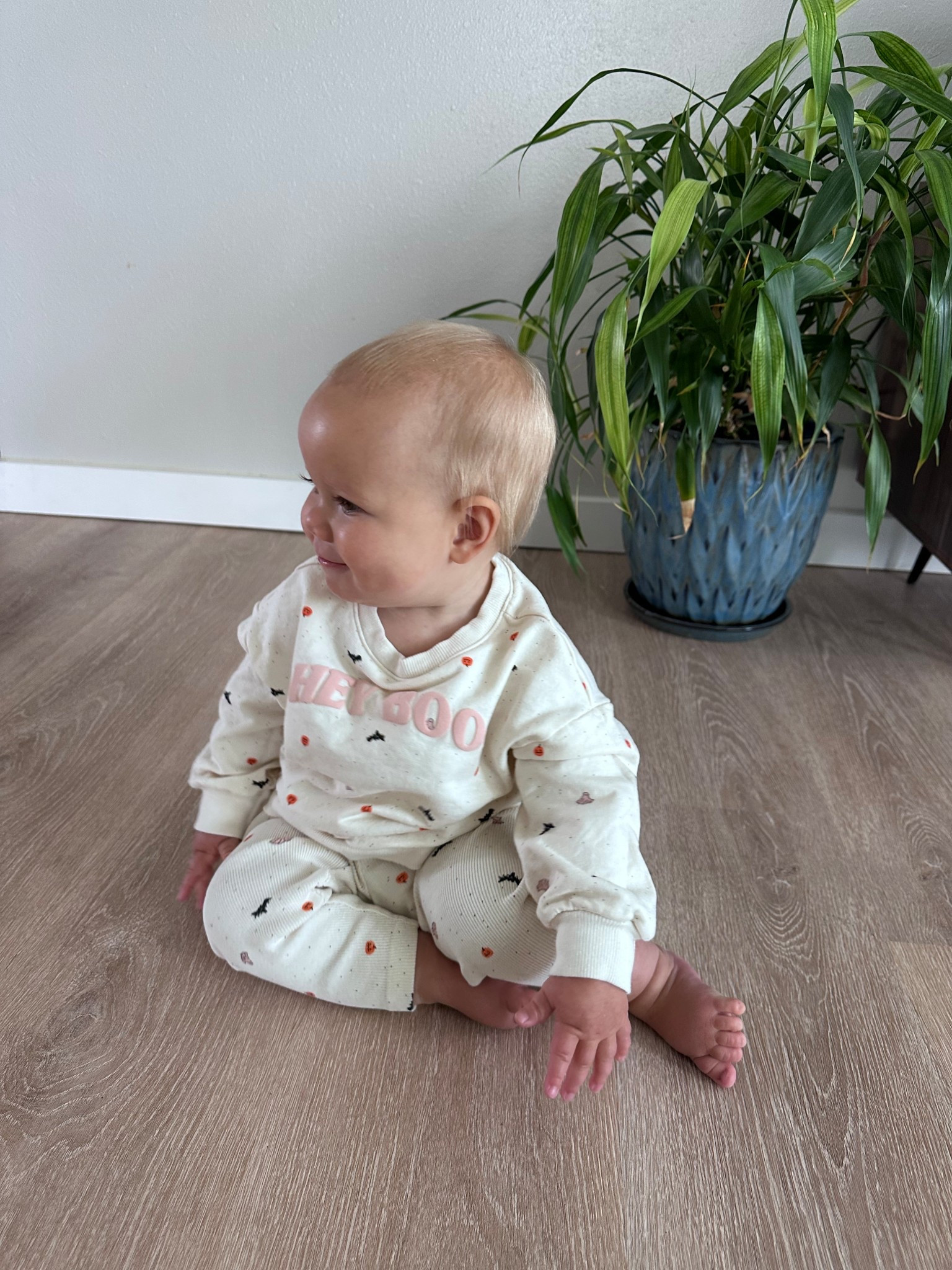 My little pumpkin 🎃✨ She’s rocking the Baby 2-Piece Hey Boo Halloween Outfit Set – Cream! Wearing 24 months, true to size (TTs) for my 13-month-old 🖤 Perfect for baby’s first Halloween, toddler Halloween costumes, and cute fall photo outfits 👻🍂 #LTKBaby #HalloweenCostumes #BabyHalloween #ToddlersInStyle #SpookySeason #FallFavorites #CuteBabyCostumes #BabyStyle #LTKSeasonal #MomAndMeStyle #HalloweenOutfitIdeas

#LTKBaby #LTKSeasonal #LTKKids