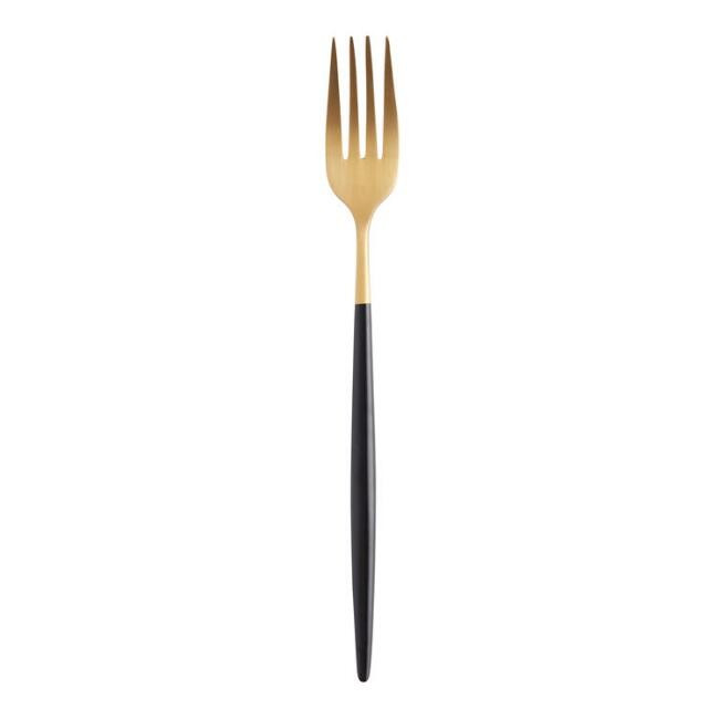 Black And Gold Shay Dinner Forks Set Of 6 | World Market