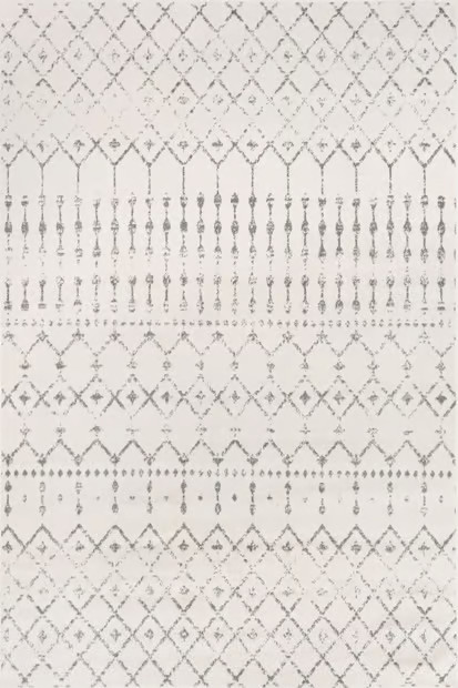 Gray Moroccan Trellis Area Rug | Rugs USA