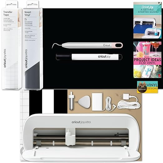 Cricut Joy Xtra Machine with Smart Vinyl, Transfer Tape and Weeder Tool Beginner Bundle - Craft M... | Amazon (US)