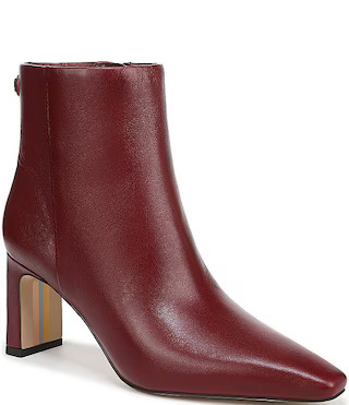 Saige Leather Dress Booties | Dillard's