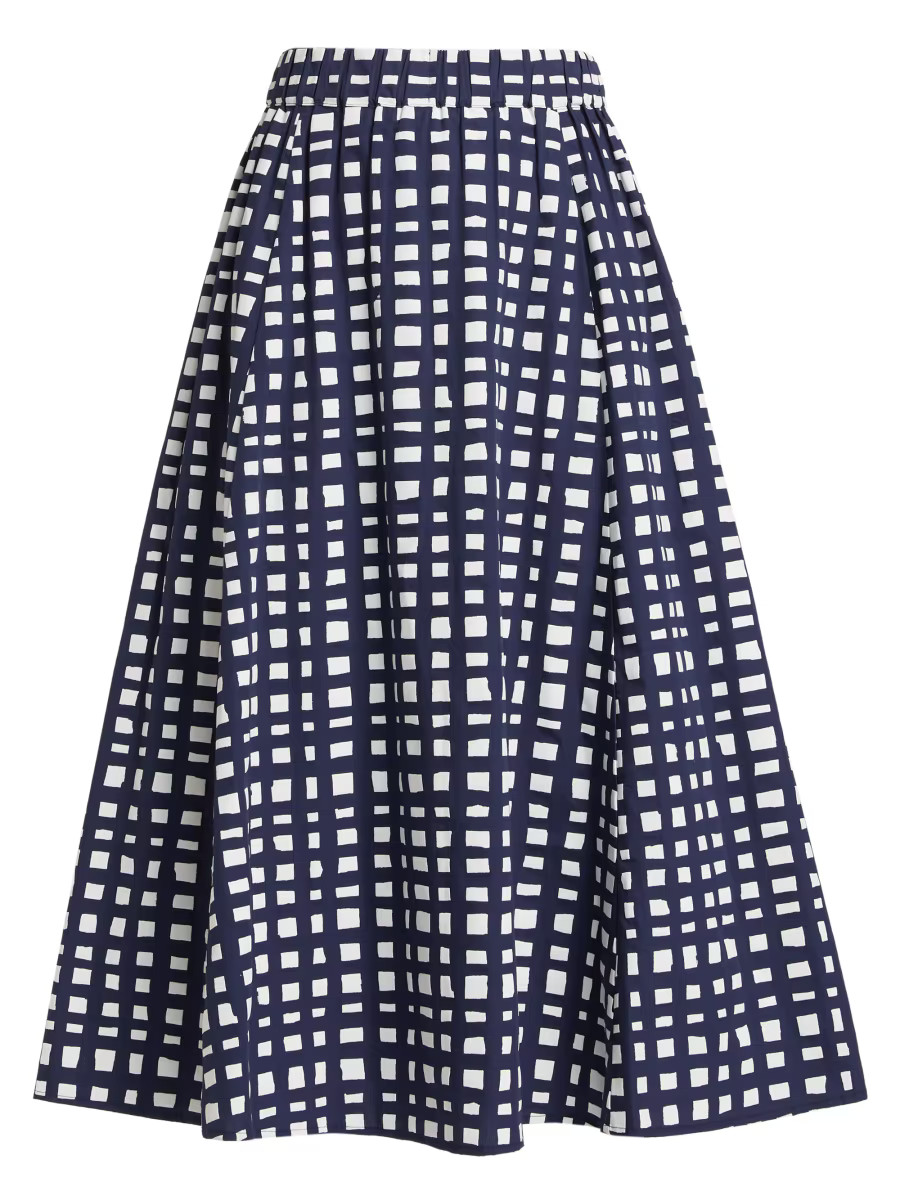 Sasha Geometric Cotton A-Line Skirt | Saks Fifth Avenue
