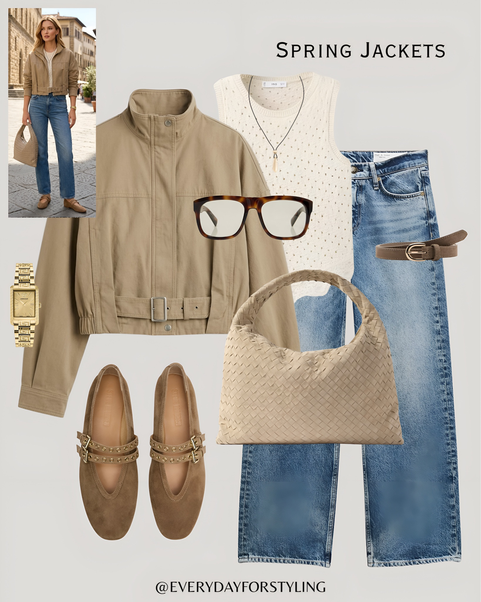 The perfect spring uniform for a woman who always looks like she knows exactly where she’s going 🫶​​​​​​​​​​​​​​​​

spring jacket outfit, outfit ideas for women, elevated casual style, effortless style outfits, smart casual women outfits, quiet luxury outfits, chic everyday outfits, European style fashion, how to look expensive, spring outerwear women, capsule wardrobe essentials, spring summer outfits 2026, put together outfits women, affordable luxury fashion, what to wear this week, suede jacket outfit women, bomber jacket styling, houndstooth jacket outfit, spring layers women, polished casual looks, everydayforstyling 

#SpringJacketOutfit, #SpringOuterwearWomen, #QuietLuxuryStyle, #ElevatedCasualLook, #BomberJacketStyling

#LTKootd #LTKSeasonal #LTKTravel