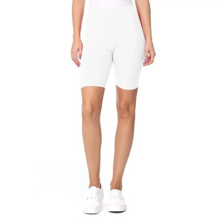 Women s High Waist Workout Shorts Activewear Stretch Biker Fit | Walmart (US)