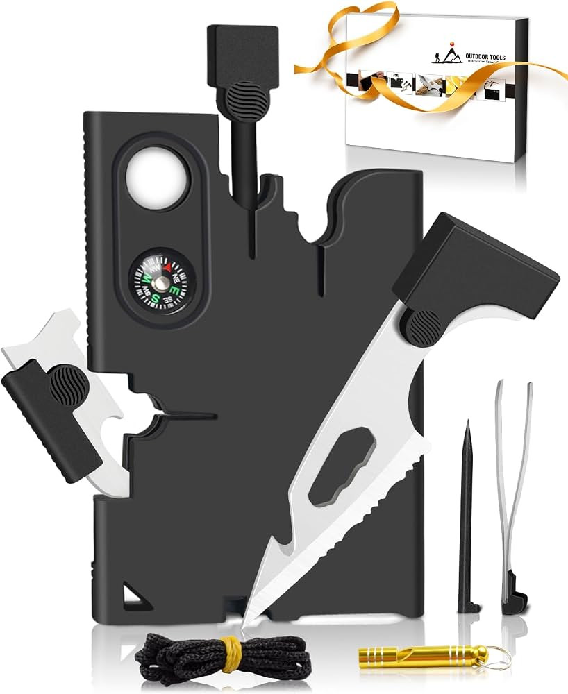 Upgraded Credit Card Tool Multitool - Christmas Stocking Stuffers 18 in 1 Multi-Tool Cool Gadgets... | Amazon (US)