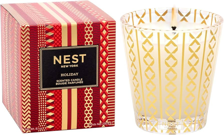 NEST New York Scented Classic Candle, Holiday - 8.1 oz - Up to 60-Hour Burn Time - Reusable Glass... | Amazon (US)