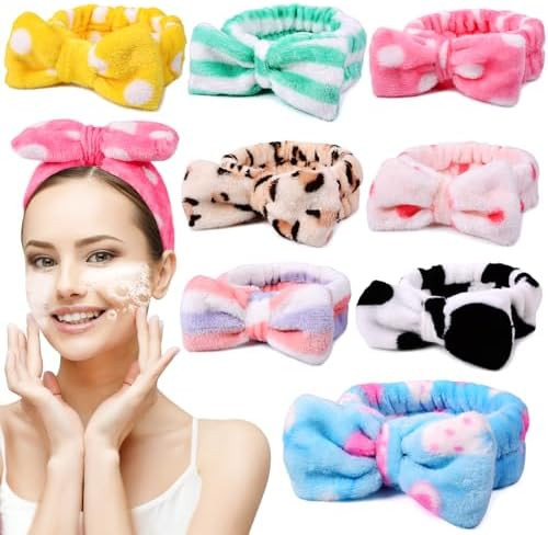 UMIKU 8 Pack Stocking Stuffers For Women Teen Girls Spa Headband for Women Facial Makeup Headband... | Amazon (US)