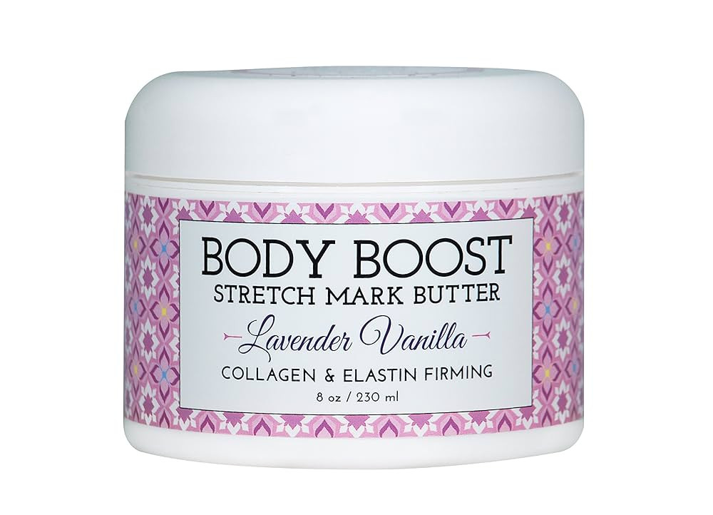 Body Boost Lavender Vanilla Stretch Mark Butter 8 oz.- Helps Treat Stretch Marks and Scars- Pregn... | Amazon (US)