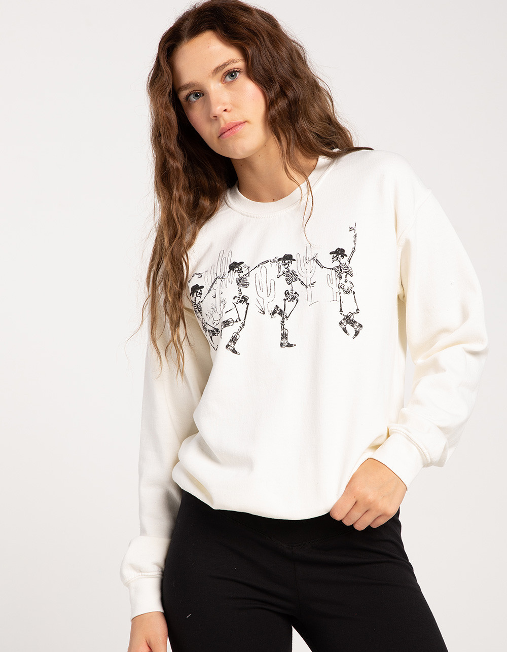 FULL TILT Western Skeleton Womens Crewneck Sweatshirt | Tillys