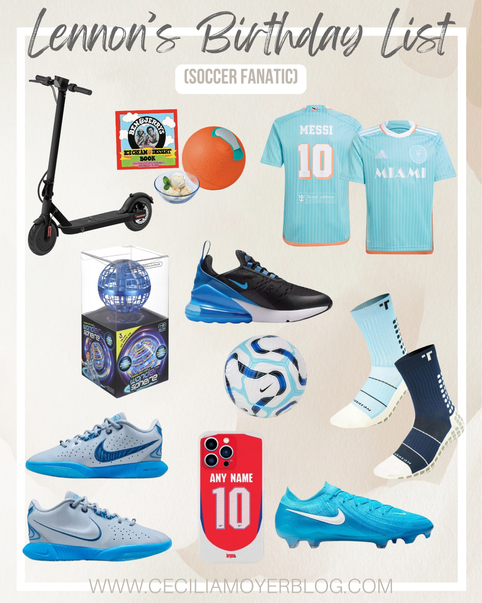 Tween boy birthday list / gift list that loves sports especially soccer! Boys fashion - boys athletic shoes - boys Nike air max - soccer cleats - Messi jersey - boys activewear 

#LTKActive #LTKSaleAlert #LTKKids