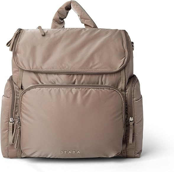 Staya Large Baby Diaper Bag Backpack for Boys and Girls (Taupe) | Amazon (US)