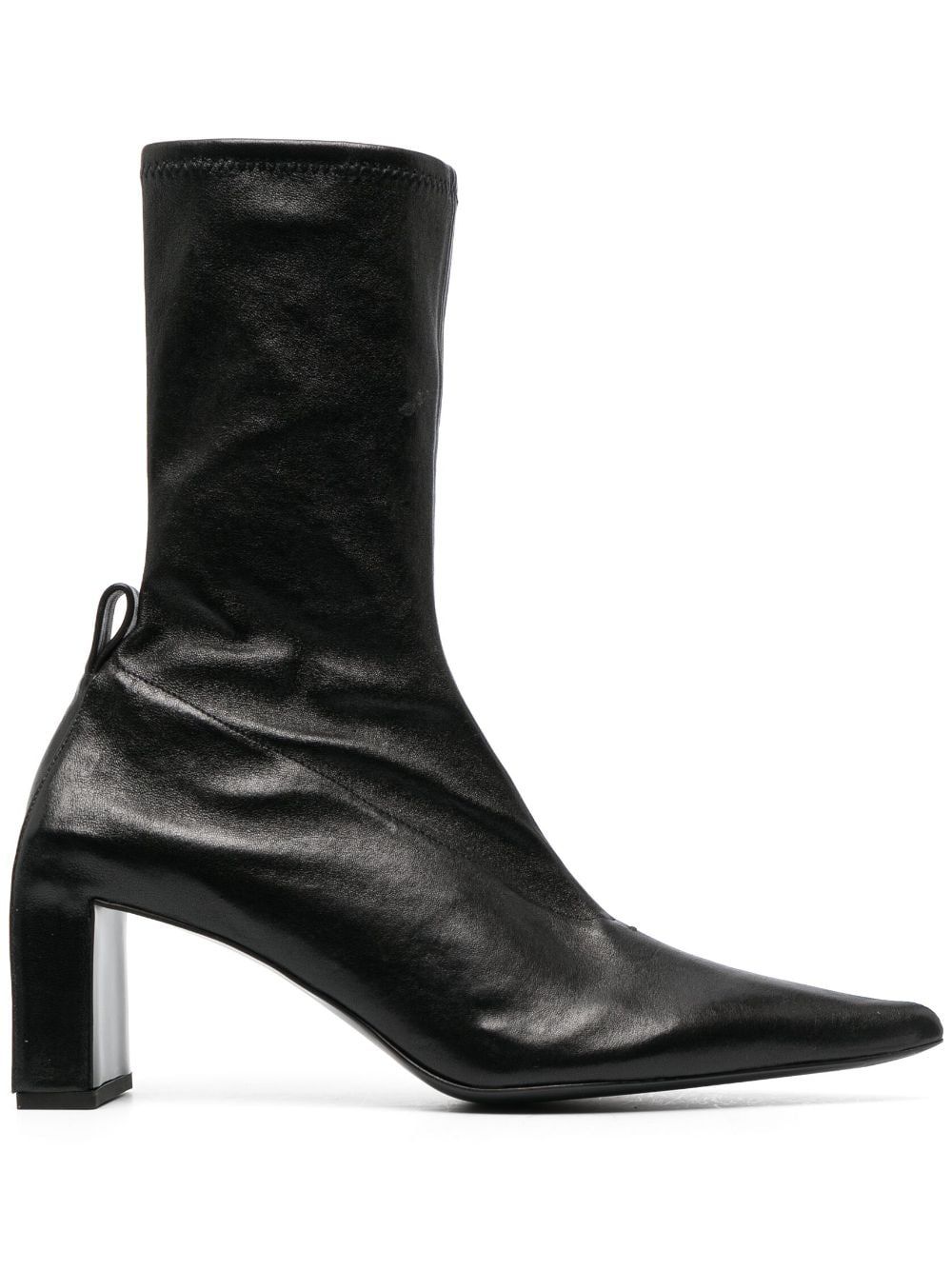 90mm pointed-toe leather boots | Farfetch Global