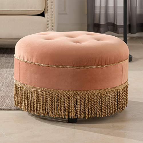 Jennifer Taylor Home Yolanda Ottoman, Orange | Amazon (US)