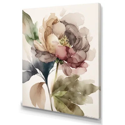 Blooming Peony In Gray Earth Tones V " Blooming Peony In Gray Earth Tones V | Wayfair North America
