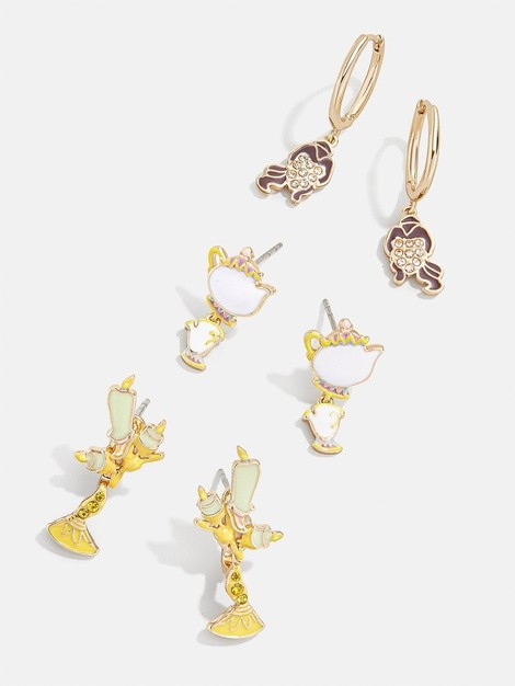 Beauty and the Beast Disney Earring Set | BaubleBar (US)