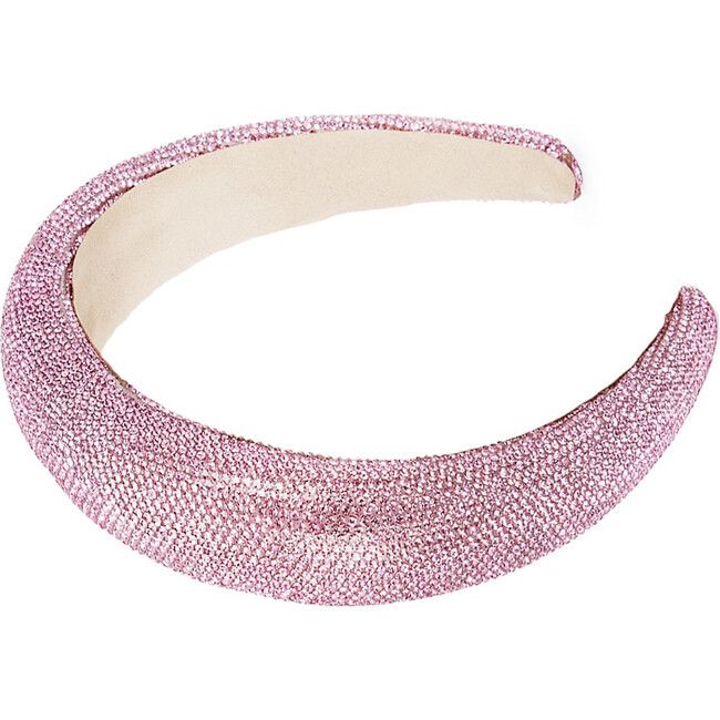 Fully Crystallized Headband, Pink | Maisonette